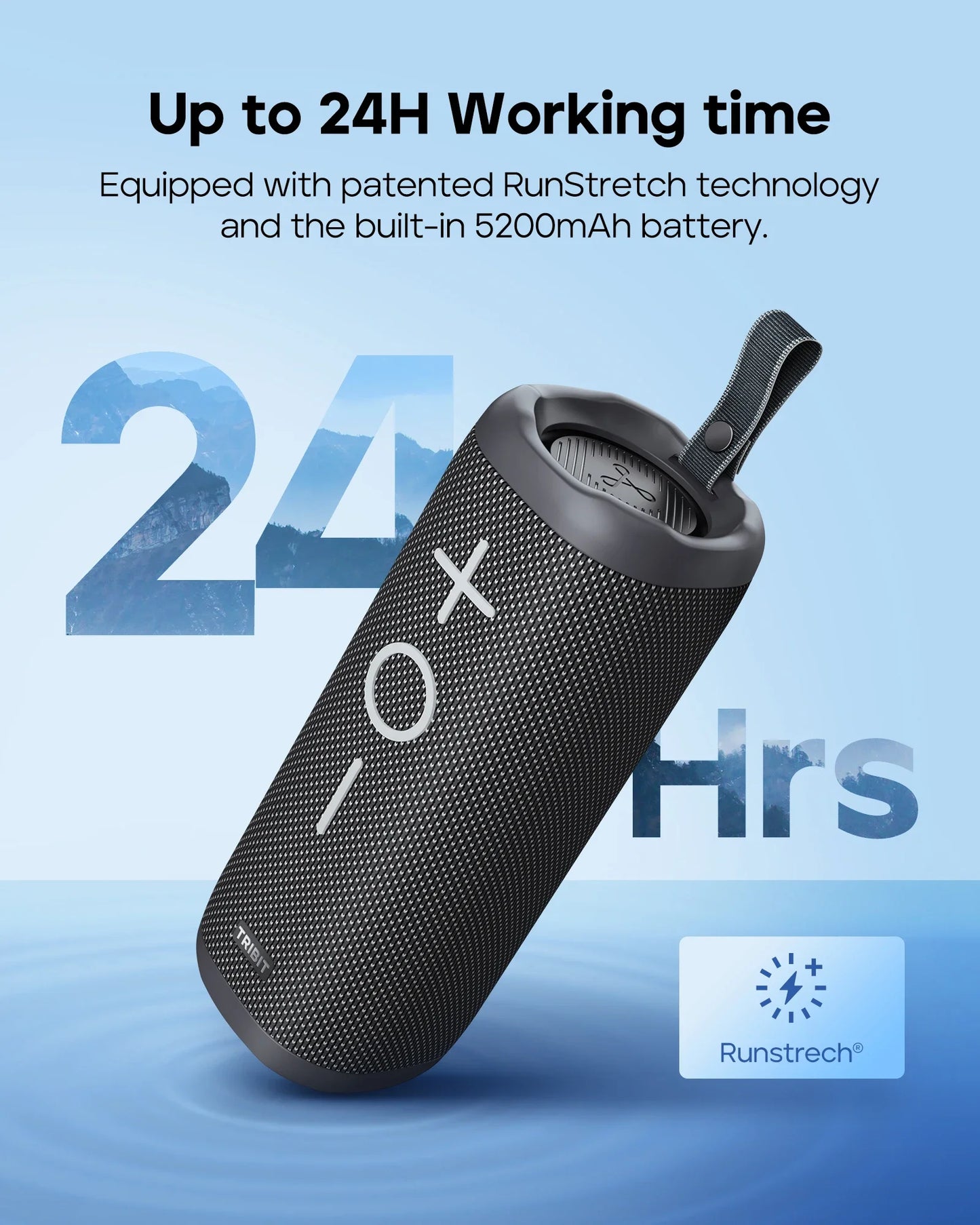 StormBox 2 Portable Bluetooth Speaker, 34W Power, IPX7 Waterproof Wireless Speaker 24-hrs Playtime For Camping, Hiking