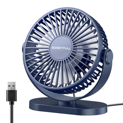 USB Fan 선풍기 Portable Desktop Wall Mounted Mini Electric Fan Mute 3 Speed Adjustment Air Circulator For Home Desk Office