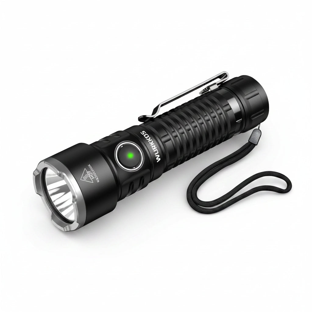 TS28 EDC Flashlight 3200 LM Rechargeable 21700 Battery 506m Beam Distance Magnetic Tail Cap Self-Defense Flashlight