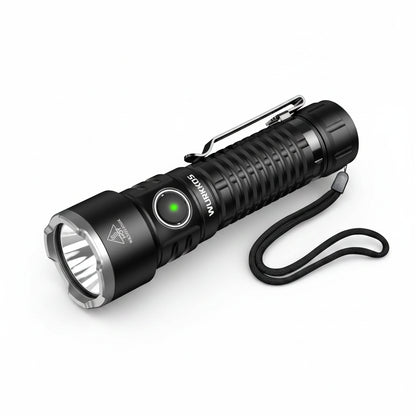 TS28 EDC Flashlight 3200 LM Rechargeable 21700 Battery 506m Beam Distance Magnetic Tail Cap Self-Defense Flashlight
