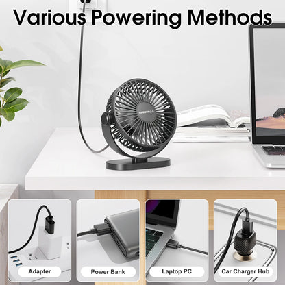 USB Fan 선풍기 Portable Desktop Wall Mounted Mini Electric Fan Mute 3 Speed Adjustment Air Circulator For Home Desk Office