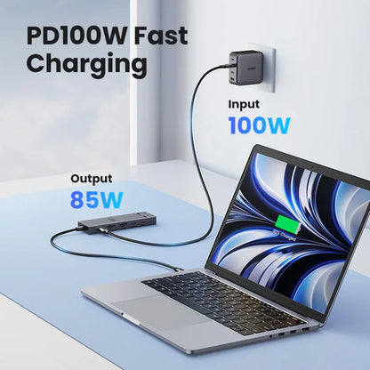 USB C HUB 10Gbps 4K60Hz HDMI USB3.2 PD100W USB Splitter for Laptop Macbook Pro Air iPad Phone Android Docking Station