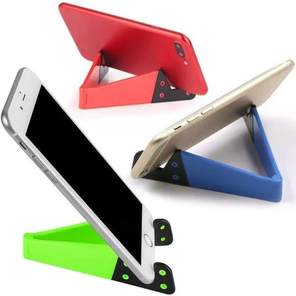 Universal Foldable Phone Stand Holder for iPhone Samsung Xiaomi Colorful V Shaped Smartphone Tablet PC Desktop Holder