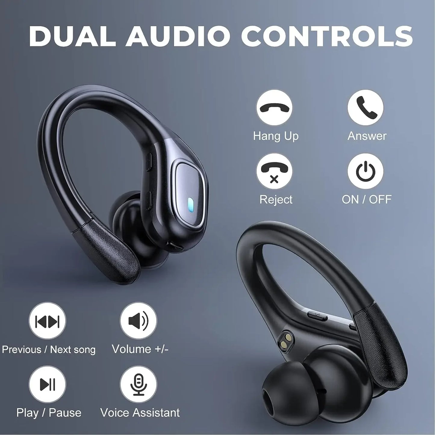 TWS NEW BX28 Wireless Bluetooth Headset 5.3 Earphones Bluetooth Headphones with ENC Mic Earbuds for Sports/Running/Workout/GYM