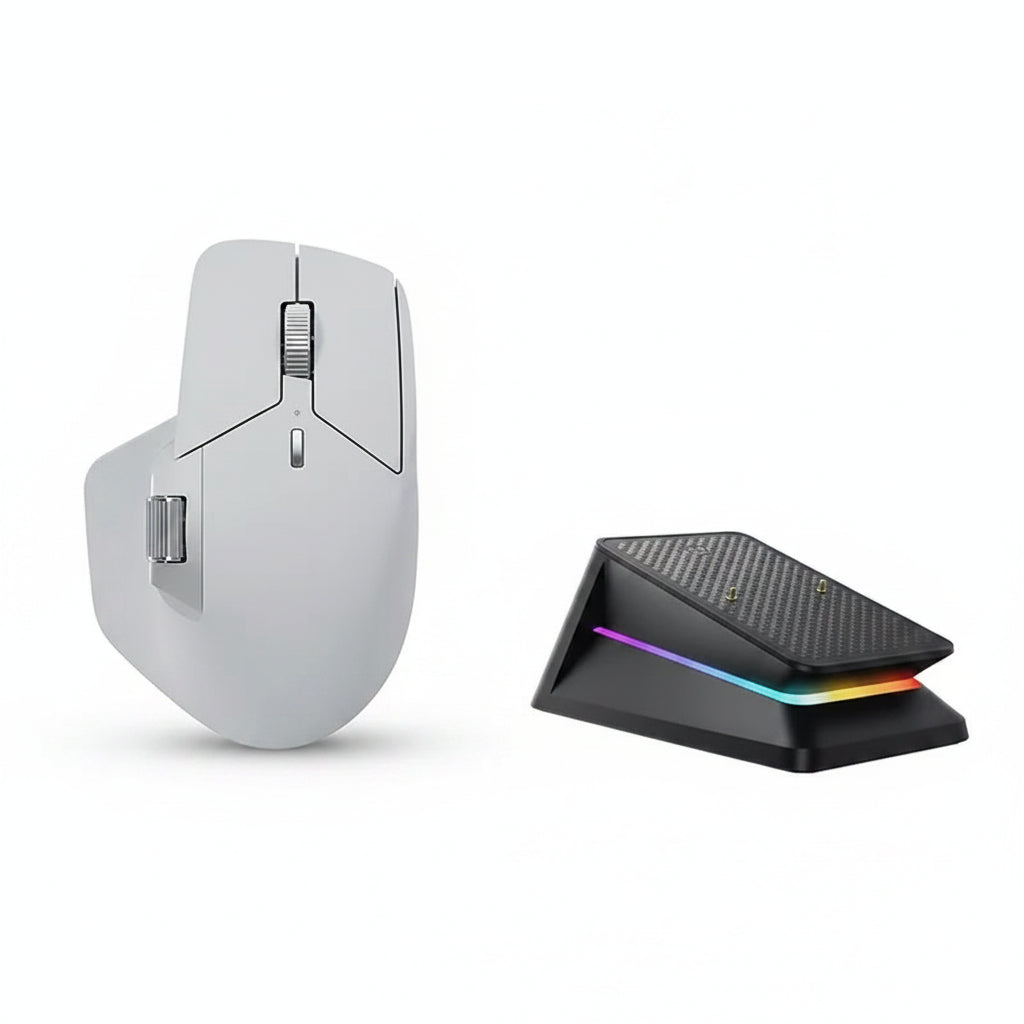 MT760/MT760Mini Multi-mode Rechargeable Wireless Bluetooth Mouse Ergonomic 4000 DPI Support Up to 4 Devices Office Mice