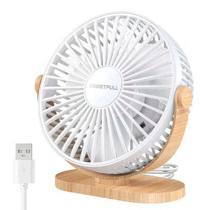 USB Fan 선풍기 Portable Desktop Wall Mounted Mini Electric Fan Mute 3 Speed Adjustment Air Circulator For Home Desk Office