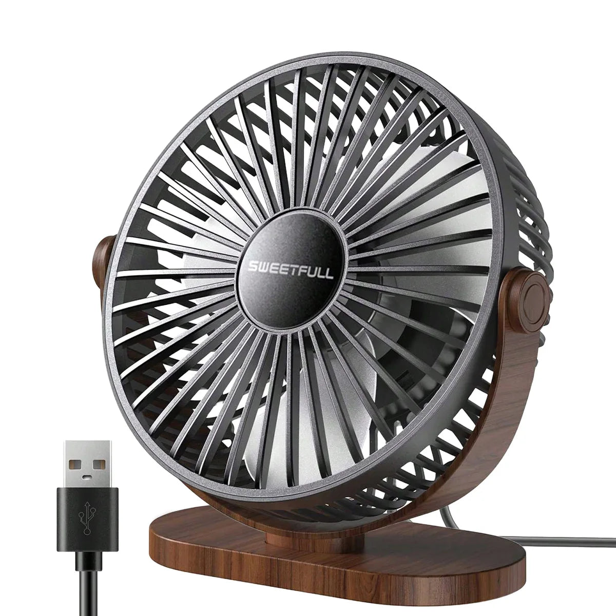 USB Fan 선풍기 Portable Desktop Wall Mounted Mini Electric Fan Mute 3 Speed Adjustment Air Circulator For Home Desk Office