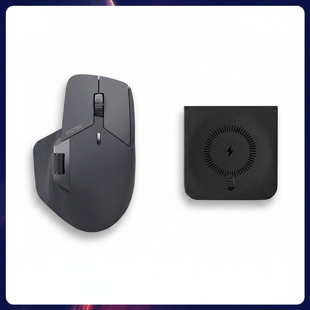 MT760/MT760Mini Multi-mode Rechargeable Wireless Bluetooth Mouse Ergonomic 4000 DPI Support Up to 4 Devices Office Mice