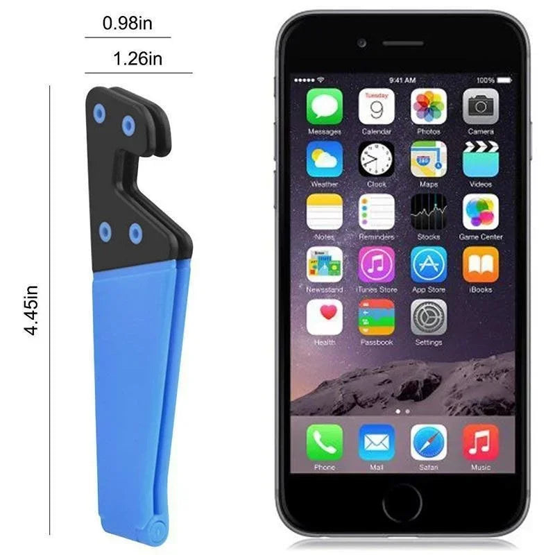 Universal Foldable Phone Stand Holder for iPhone Samsung Xiaomi Colorful V Shaped Smartphone Tablet PC Desktop Holder