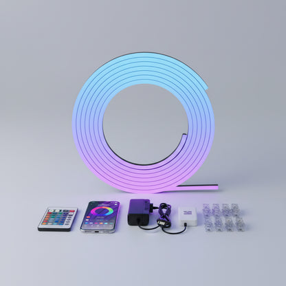 Neon LED Rope Lights,  LED Lights For Bedroom Flexible LED Light Strip With Remote And APP Control RGB Lighting Strip