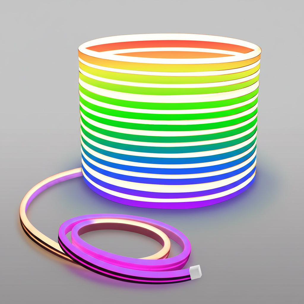 Neon LED Rope Lights,  LED Lights For Bedroom Flexible LED Light Strip With Remote And APP Control RGB Lighting Strip