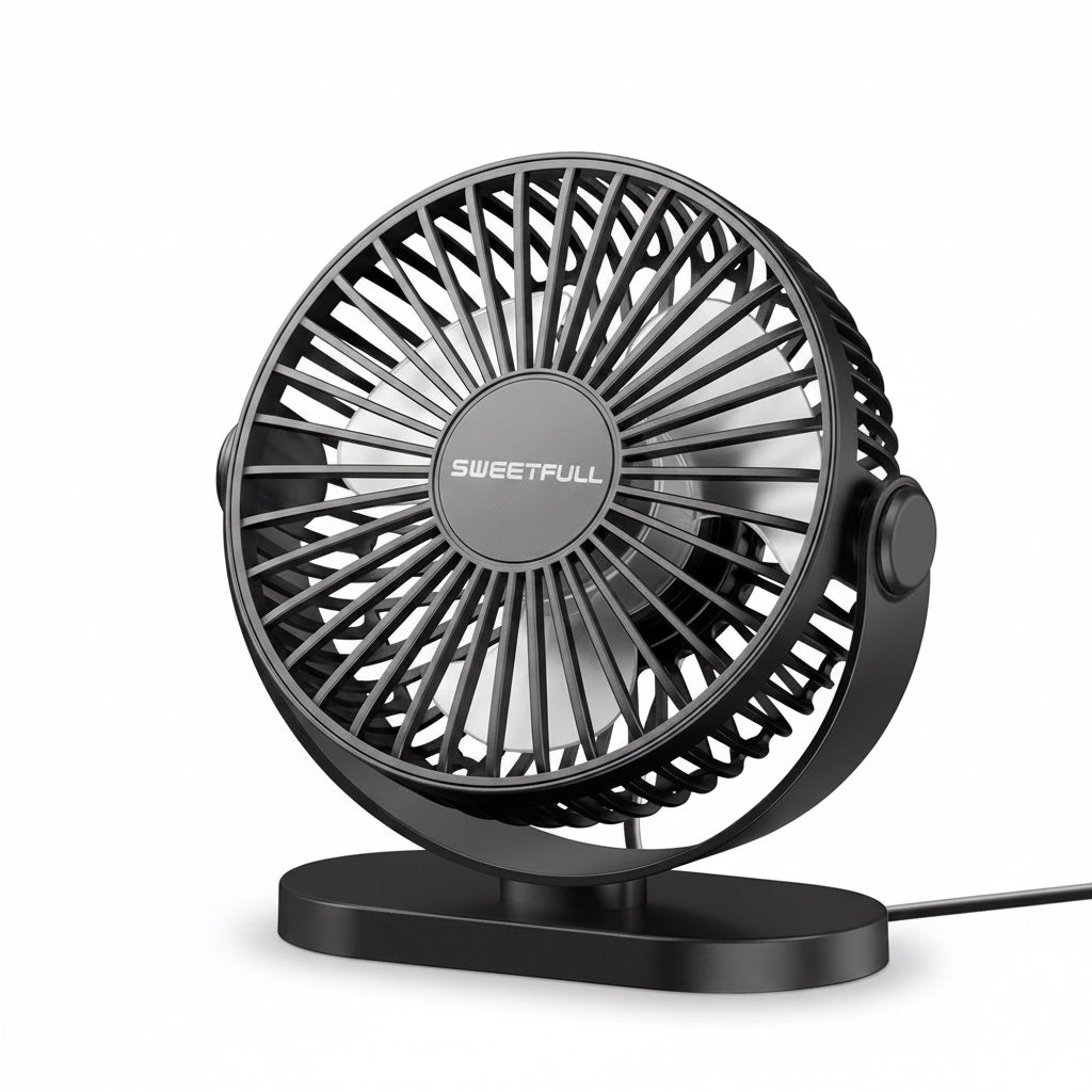 USB Fan 선풍기 Portable Desktop Wall Mounted Mini Electric Fan Mute 3 Speed Adjustment Air Circulator For Home Desk Office