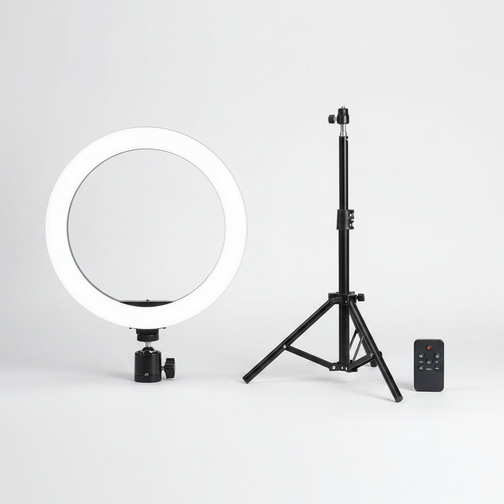 26cm LED Selfie Ring Lamp Photographic Selfie Ring Lighting USB Remote Fill light For Tiktok Video Live with Phone Holder Tripod
